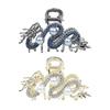 Blingbling Dragon New Year Hair Claw Clip Festive Cool Dragon Full Rhinestones