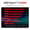 Mini PC AMD Ryzen 5 5500U 11 Pro bis zu 6 Threads Kleiner PC DDR4 16GB 500GB PCIe NVME SSD WIFI 6 BT Radeon Grafik 3 Bildschirmausgang Unterstützung USB USB