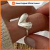 925 Sterling Silver Simple Ring For Women Fine Jewelry Finger Adjustable Open Vintage Shinning Ring For Party Birthday Gift