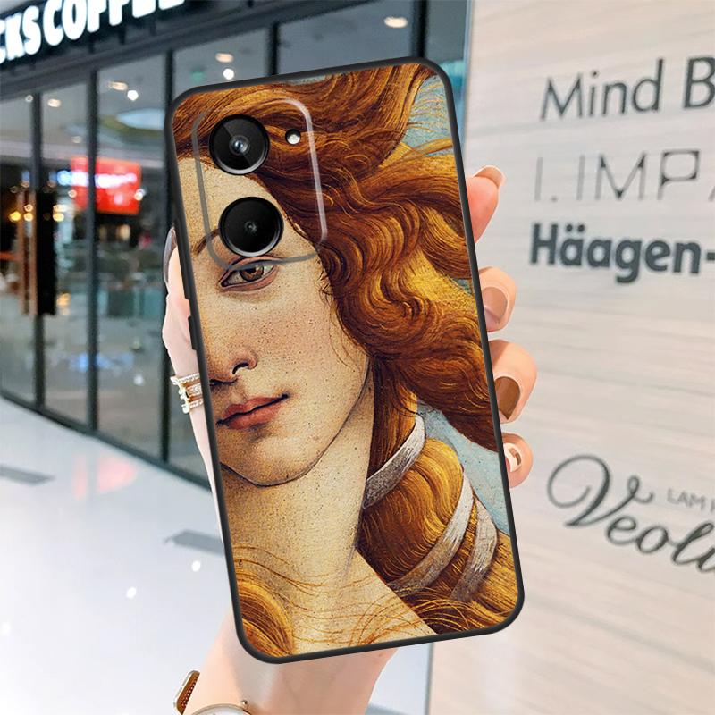 Art Painting Birth Of Venus Case For Realme 15 Pro 12 11 13 14 Pro Plus GT6 GT7 C55 C51 C53 C25 C63 C61 C65 C67 C71 C75