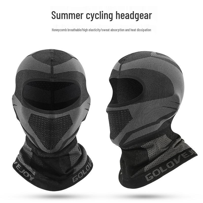 Leqi Men's Cycling Face Mask & Neck Gaiter: Breathable, Moisture-Wicking, Sweat-Absorbing Helmet Liner & Headscarf