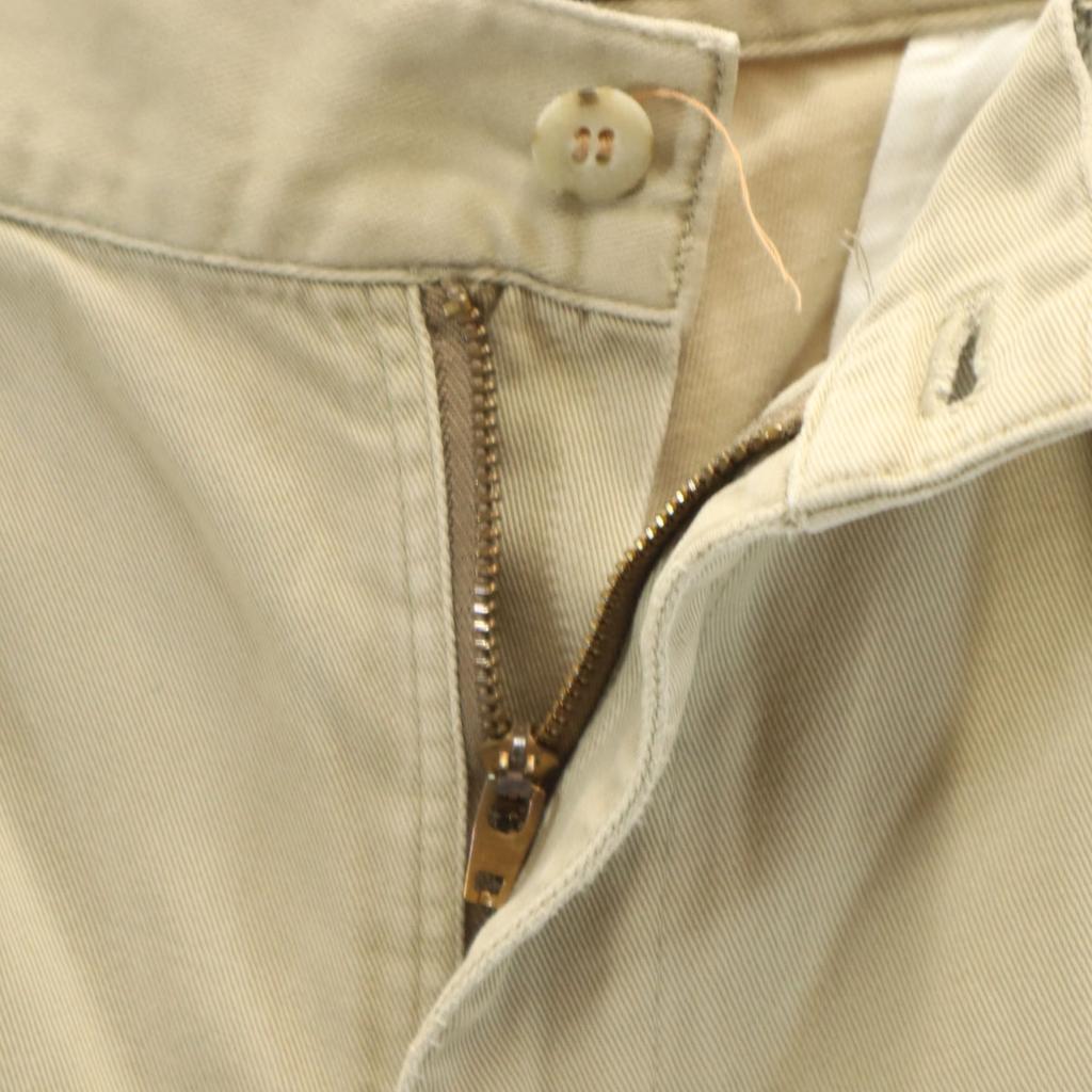 Polo by Ralph Lauren 90s Old Two-tuck Chino Pants 78 Beige Men's Used