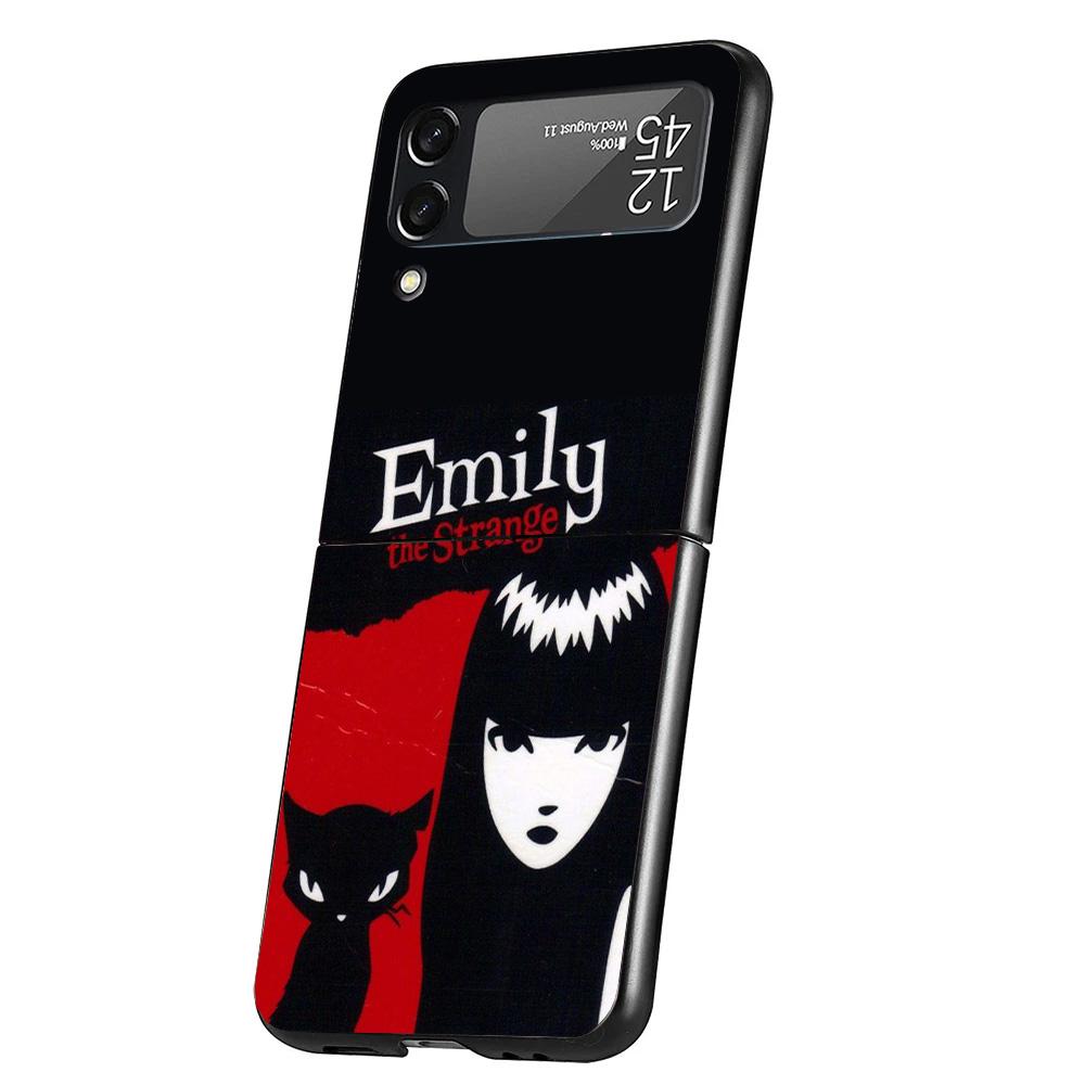 

Comics Emily The Strange Cover Phone Case For Samsung Galaxy Z Flip 7 6 5 4 3 5G Flip7 Flip6 Flip5 Flip4 Flip3 Black Fundas Shel Samsung Z Flip 7