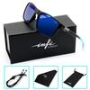 Polarized Sunglasses for UV Gradient Black Blue Mirror Designer Model [INFI] Fishing, Driving, Sports, Running, Protection, Men's & Women's, Frame,