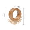 Round Bamboo Dish Scrub Brush Stiff Bristles Kitchen Cleaning Brushes for Pot and Dish Cleaning
