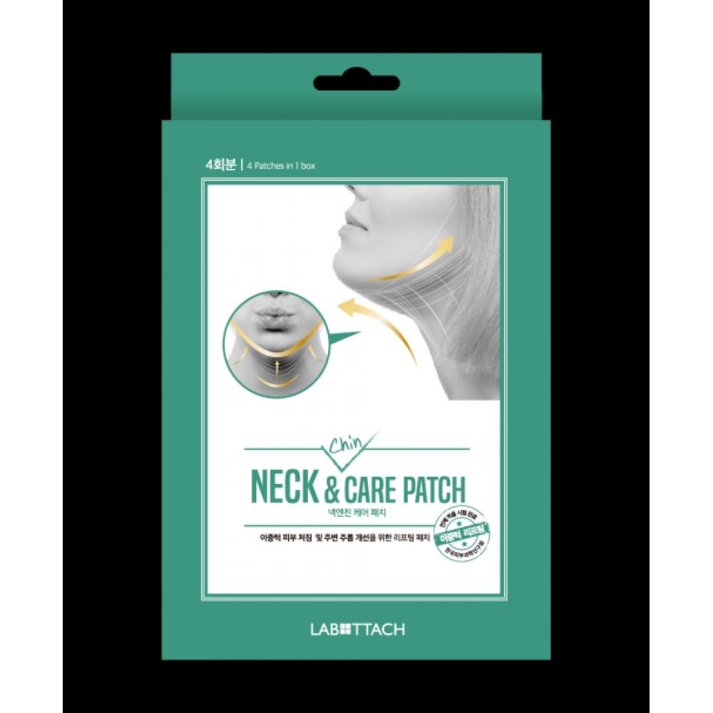 Labottach Neck Vertical Wrinkles And Chin Lifting Intensive Care Neck Chin Care Patch 4 Sheets FREE
