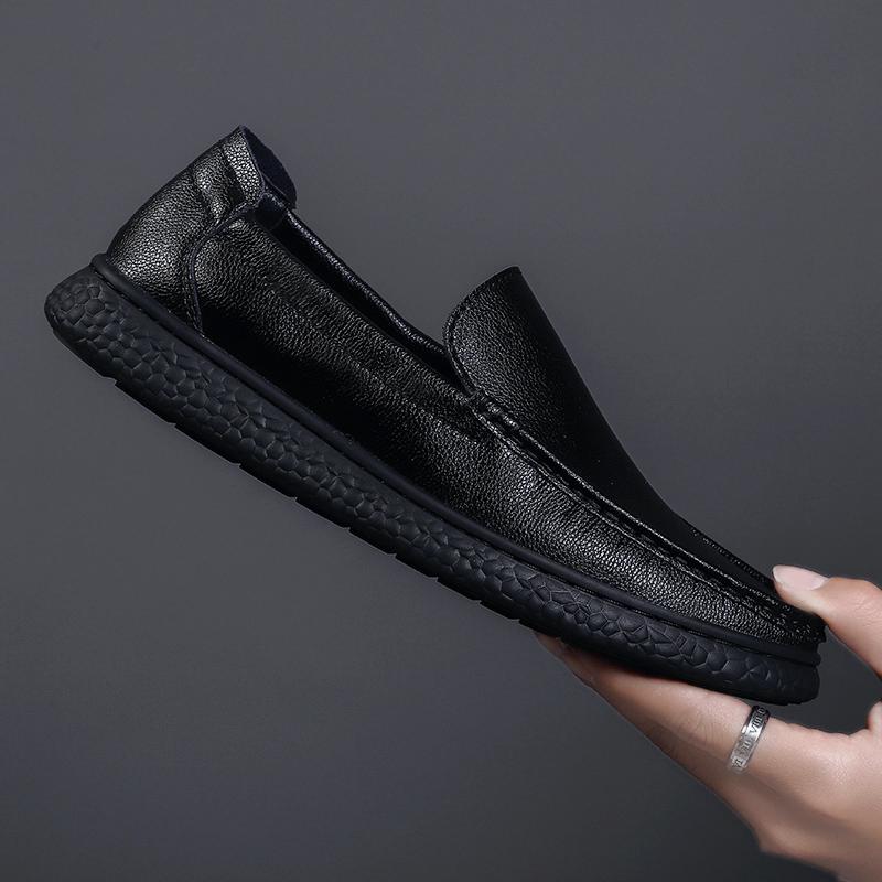 Brand Leather Casual Shoes Men Shoes Design Sneakers Man Business Daily Commute Leather Shoes Loafers Driving Moccasins
