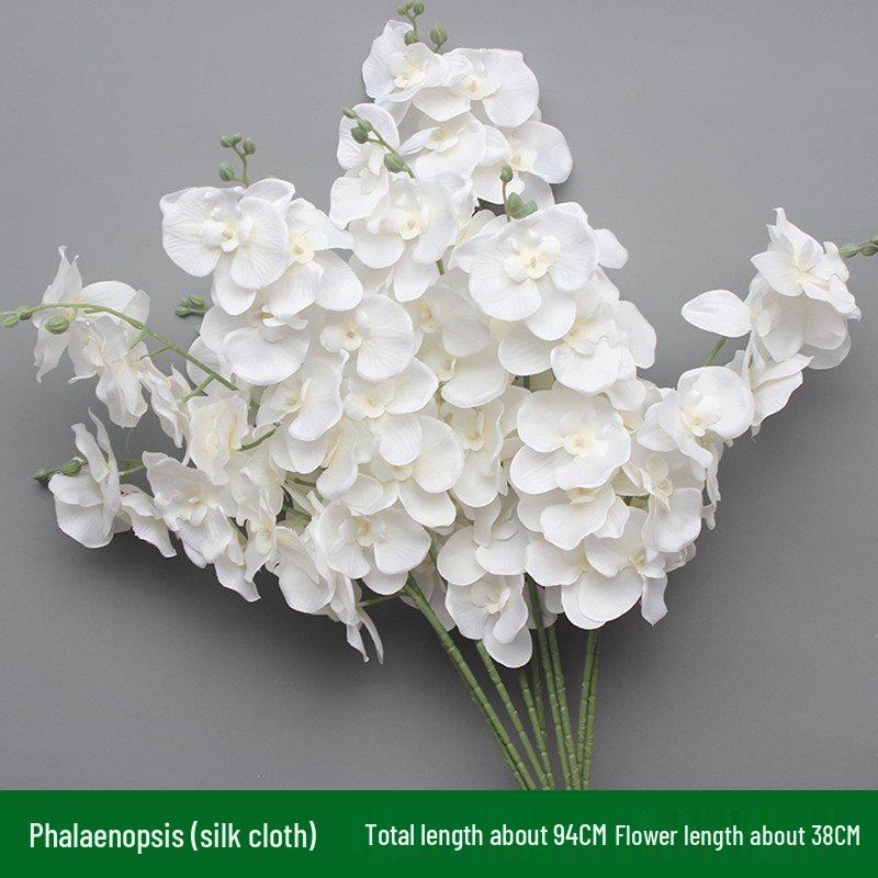 Weiße Blumendekoration für Hochzeiten Künstliche Straußornamente und Bogen-Requisiten