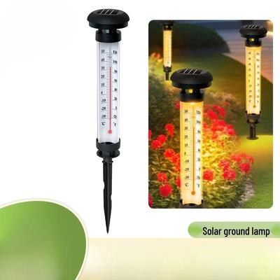 Nufeng Solar-Gartenthermometer Rasenleuchten