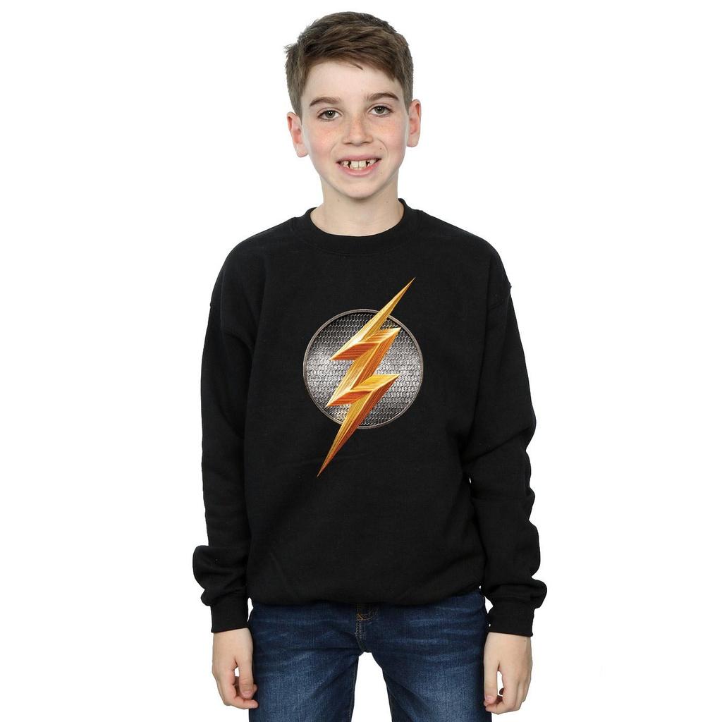 DC Comics Boys Justice League Movie Flash Emblem Sweatshirt