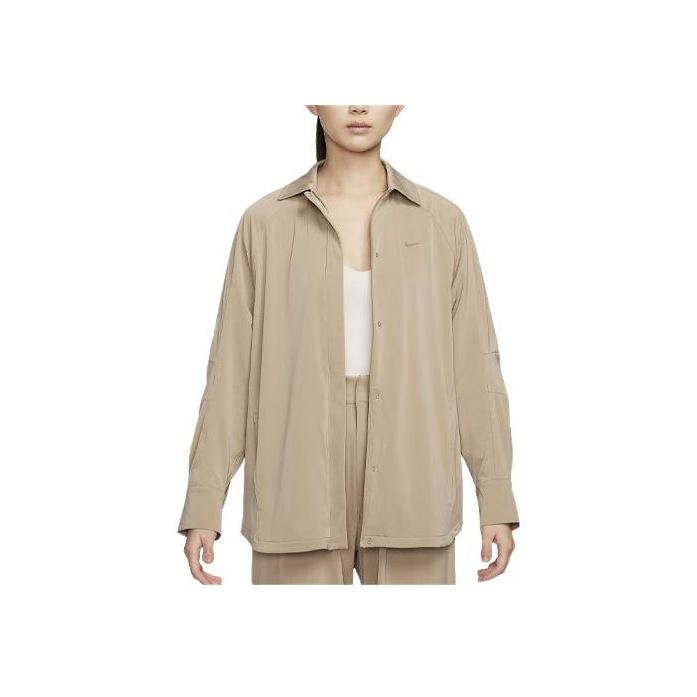 Nike Bliss Casual Jacket Women Jackets Khaki FN2780-247