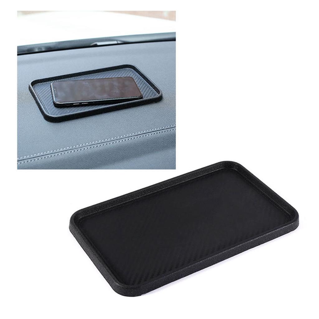 Tapete antiderrapante de silicone para painel de carro, suporte para celular, bandeja para troca de chaves