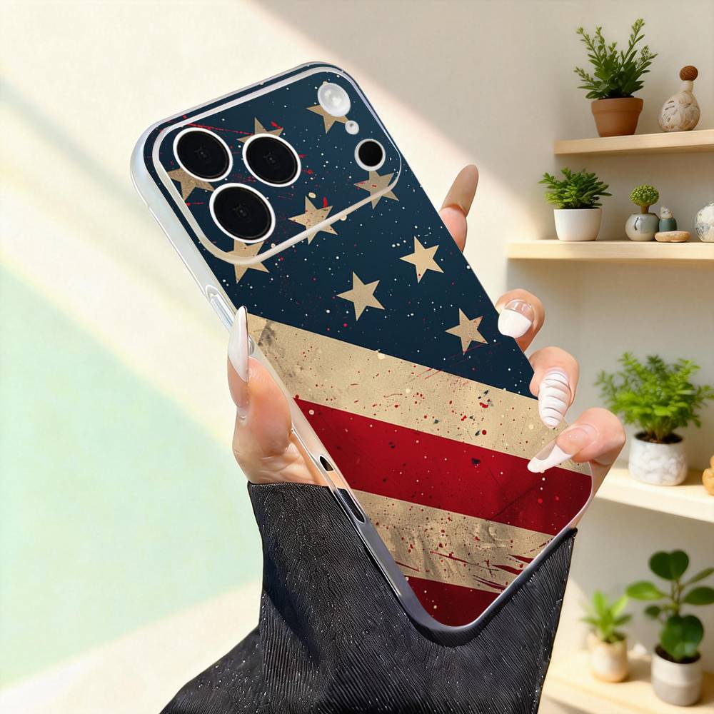 

America USA Flag Cool For iPhone 17,16,15,14,13,12,11,Pro,Max,Plus,Mini,SE4,E Magnetic For Magsafe Wireless Phone Case iPhone11PROMAX