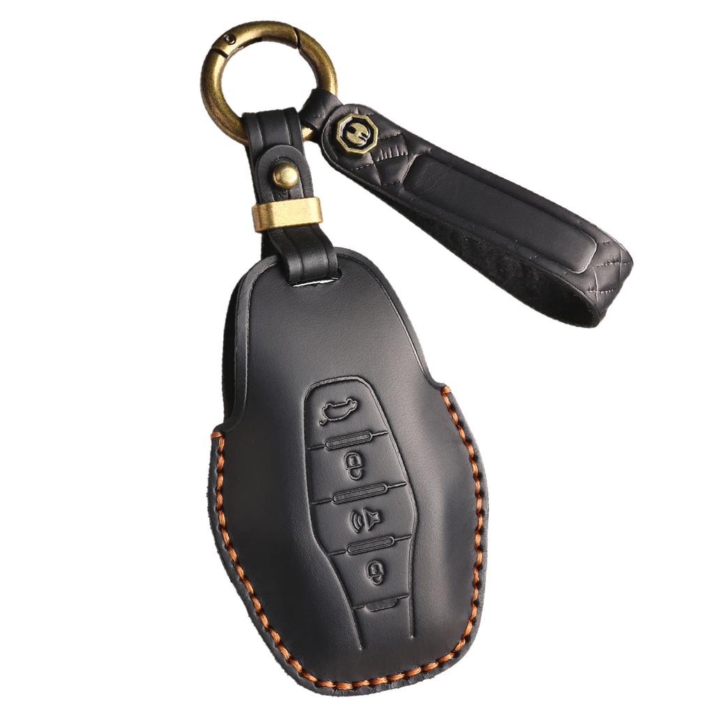 Retro Key Cover Is Suitable for Jietu X90 X95 X70pro Jietu X70M Handmade Leather Key Case Ring.