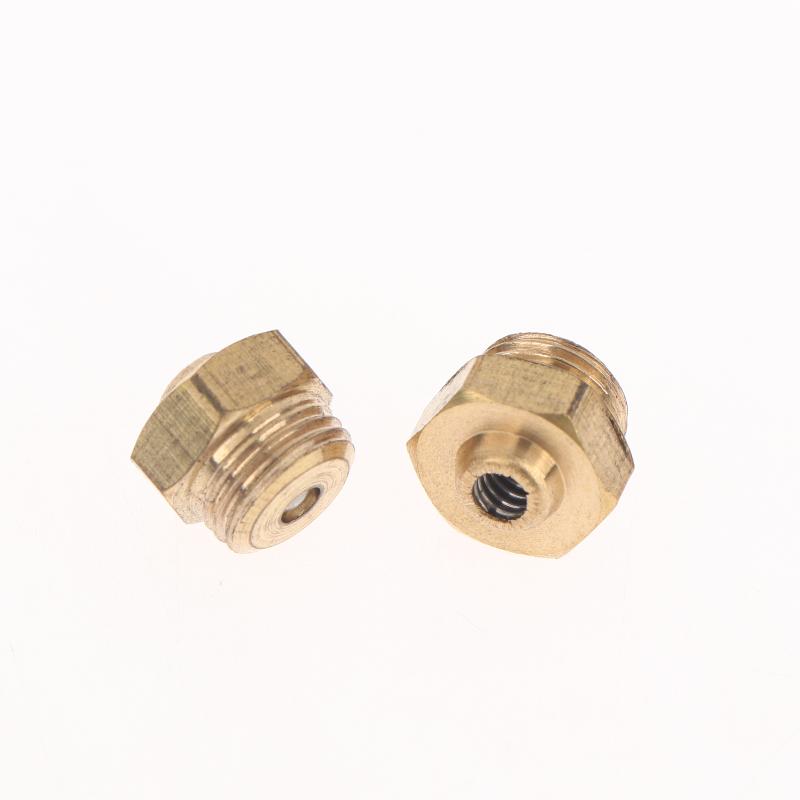 2pcs Brass Moka Pot Safety Valves High Temp Resistant Durable Replacement for Picnic Outdoor Coffee Brewing