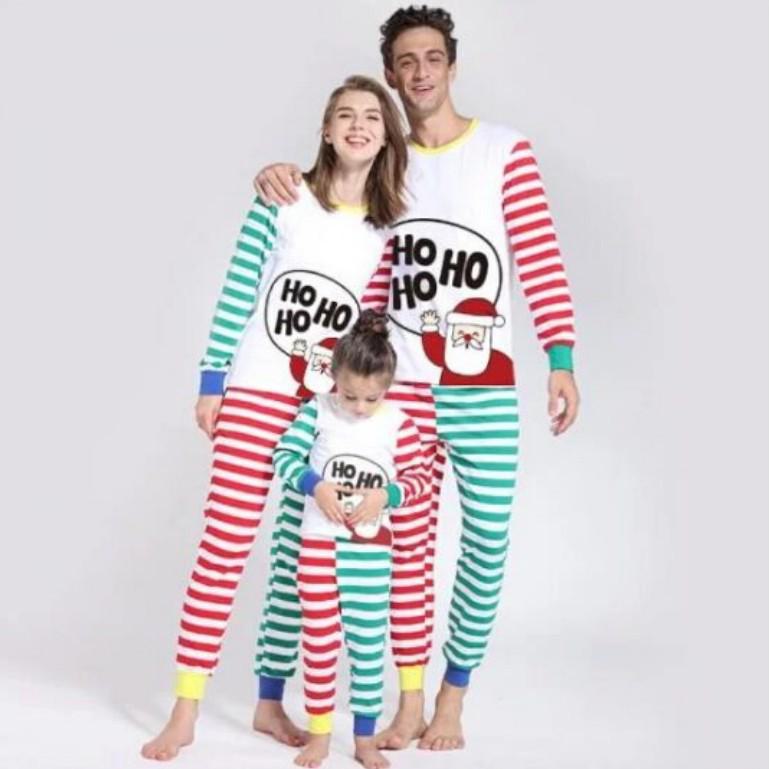 European & American Style Christmas Family Outfits: Autumn-Themed Printed Suits for Parents & Kids, Perfect for Home Wear.