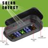 Car Tyre Pressure Monitor Tire Pressure Monitoring System Temperature Warning Fuel Save Solar TPMS With 4 External Sensors