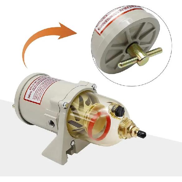 500FG 500FH Kraftstofffilter Bootsmotor Kraftstoff Dieselkraftstofffilter Öl/Wasserabscheider Boot LKW 90GPH Für Auto Boot