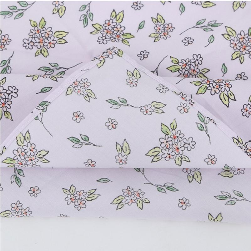 3Pcs 45x45cm Square Cotton Pastoral Flower Printed Portable Lady Handkerchief Women Absorbent Hand Towel Wedding Party Gift