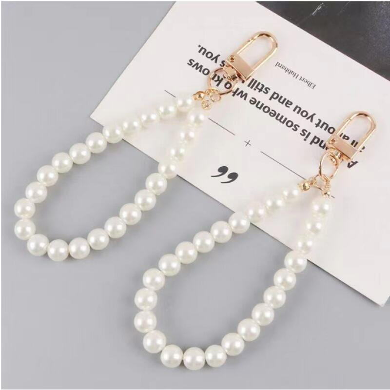 Pearl Bead Silver Hook Hand Phone Bag Strap Craft Materials