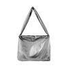 Shoulder Tote Bag Lightweight Underarm Bag Handbag Purse Soft Shoulder Bag for Women Shopping Bag Beach Tote  Silver