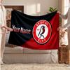 Bristol City Personalized Fleece Blanket With Football Logo, Custom Name Text Soft Warm Home Throw Blanket