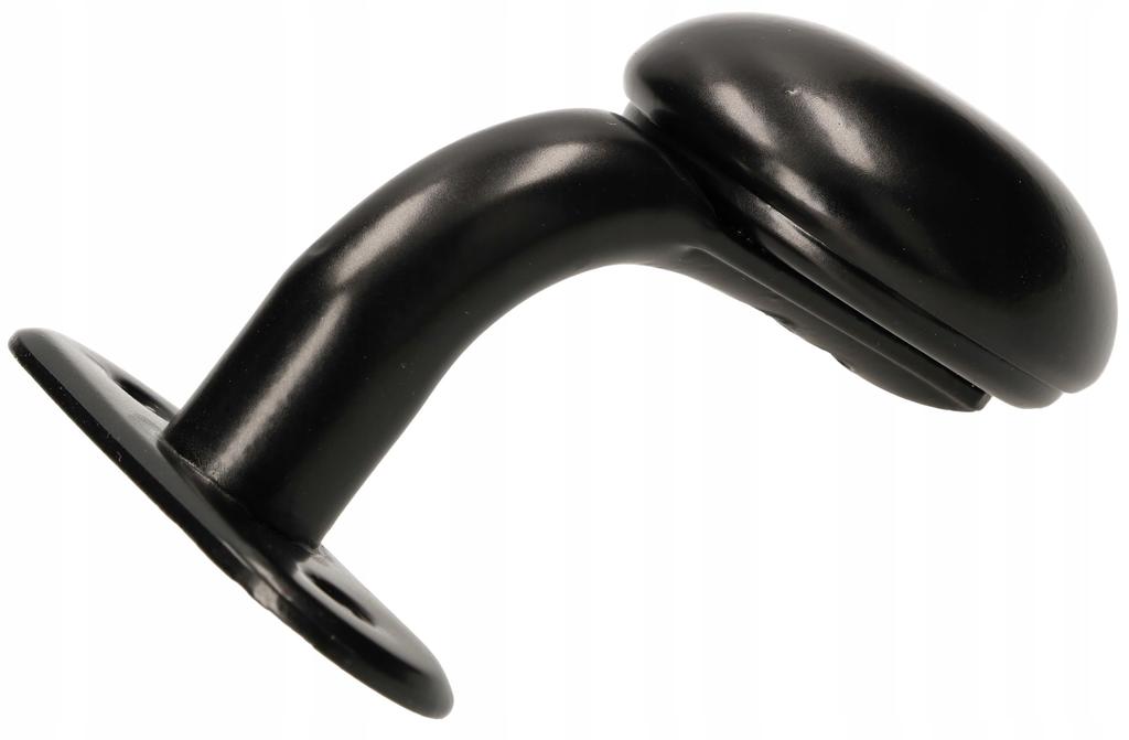 Knob, handle for the gate FRT + plate, insert, black lacquer