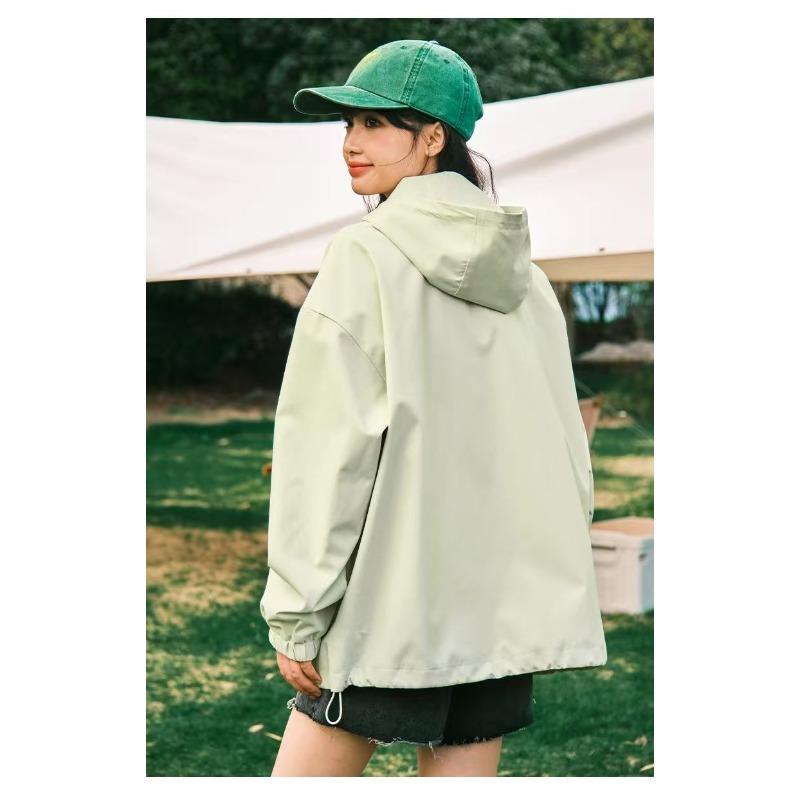 Autumn Winter Women Windbreaker Jacket Outdoor Sports Waterproof Hiking Coat Casual Keep Warm Fashion