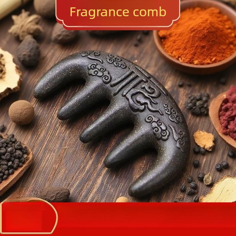 Polygonum Multiflorum Massage Comb Hair Comb Natural Hexiang Comb Traditional Chinese Medicine Comb Nourishing Hair Comb
