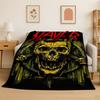 Retro Slayer Heavy Metal Rcck Band Zeichen Flanelldecke Weiche Warme Überwurfdecke für Schlafzimmer Wohnzimmer Bett Reise Picknick Geschenk