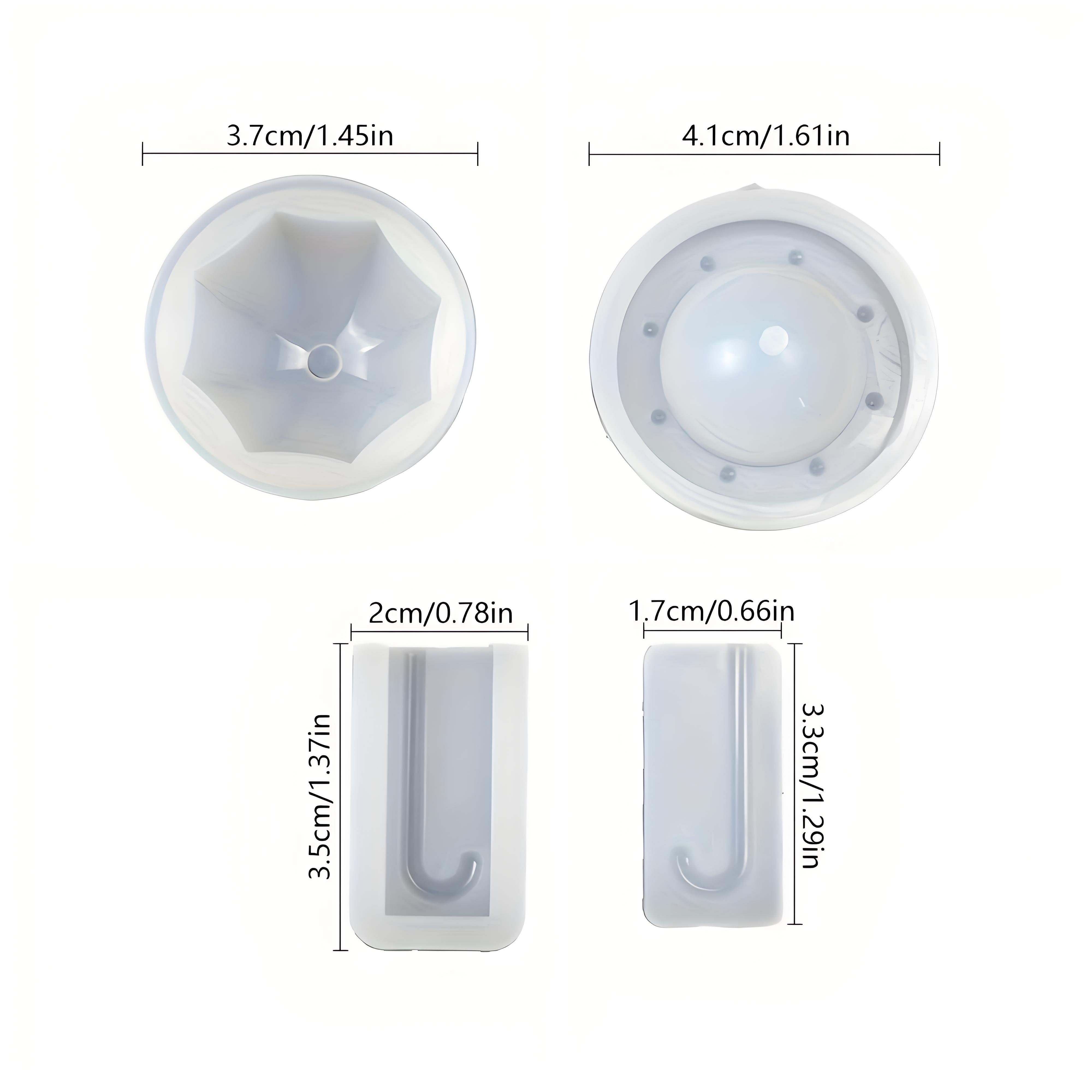 

Набор из 4 штук силиконовых форм для подвешивания маленьких зонтиков из эпоксидной смолы, сделай сам, изготовление гипсовых форм из смолы, литье эпоксидной смолой светло-серый