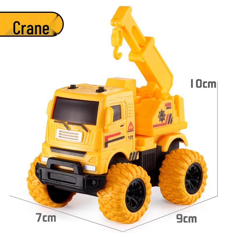 Kids' Inertial Excavator Toy Car: Off-Road Vehicle for Boys, Perfect for Small Gifts and Night Markets