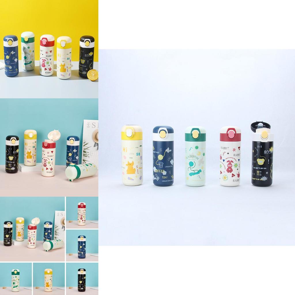 Cute Cartoon Stainless Steel Insulated Travel Cup For Students