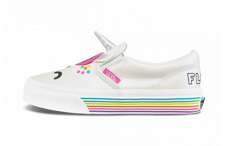 Vans Classic Slip-On Flour Shop Unicorn GS VN0A54EV2JQ 30.5