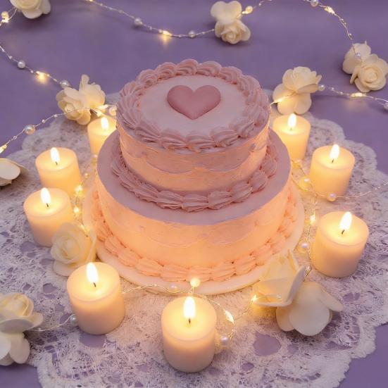 String Lights with White Roses And Faux Pearls Portable Fairy Lights for Bedroom Soft Lighting Decorative String Light for Party Holiday Wedding