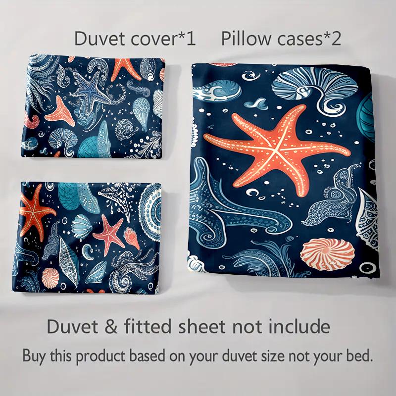 Underwater Marine Design. Bedding Duvet Cover Sets Duvet Covers Pillowcases Gifts (1 * Duvet Cover 2 * Pillowcases, Without Duvet Insert)