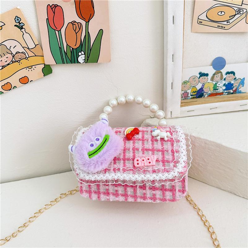 Childrens Bag Cartoon Girl Portable Mao Mao Strange Shoulder Slung Small Bag