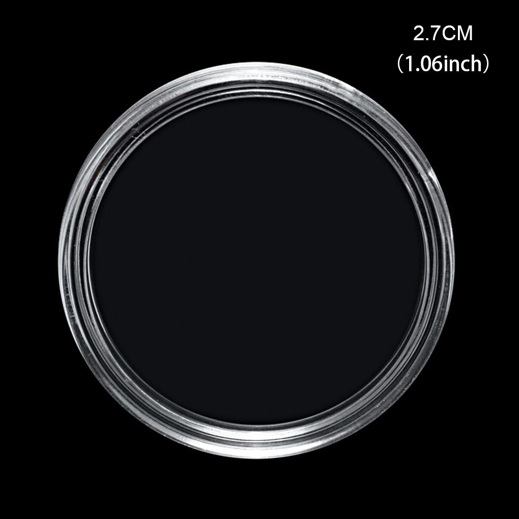 Pack of 100X 27mm Change Holders Portable Transparent Organizer Collectible Storage Container Gifts Accessory