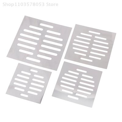 1Pc Square Floor Drain Cover Drain Hole Floor Drains Net Cover Stainless Steel Hair Catcher Filter Stopper Bathroom Parts