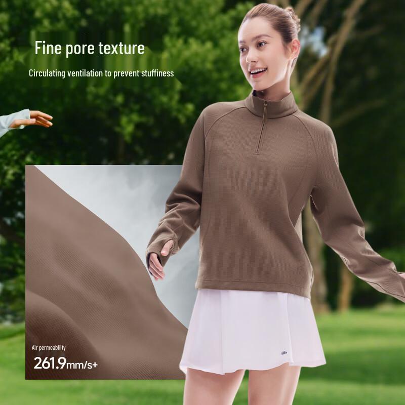 Bananaunder Women's Quick-Dry Half-Zip Sweatshirt