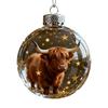 Transparent Animal Christmas Ball Decorations from Wildlife Wonders with Sparkling Star Accents for Festive Holiday Use