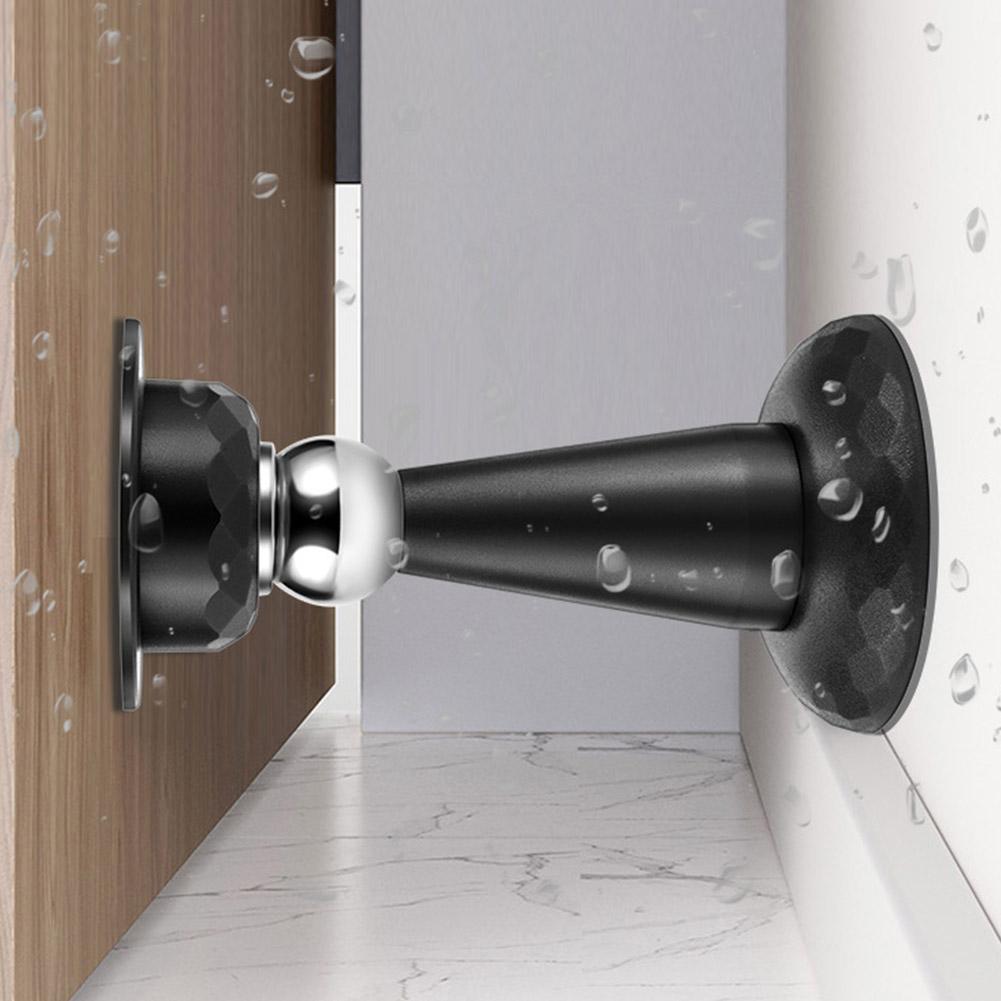 Steel Door Stopper Bathroom Magnetic Door Stop Heavy Duty Floor Wall Mount Wind-Proof Door Holder Hardware