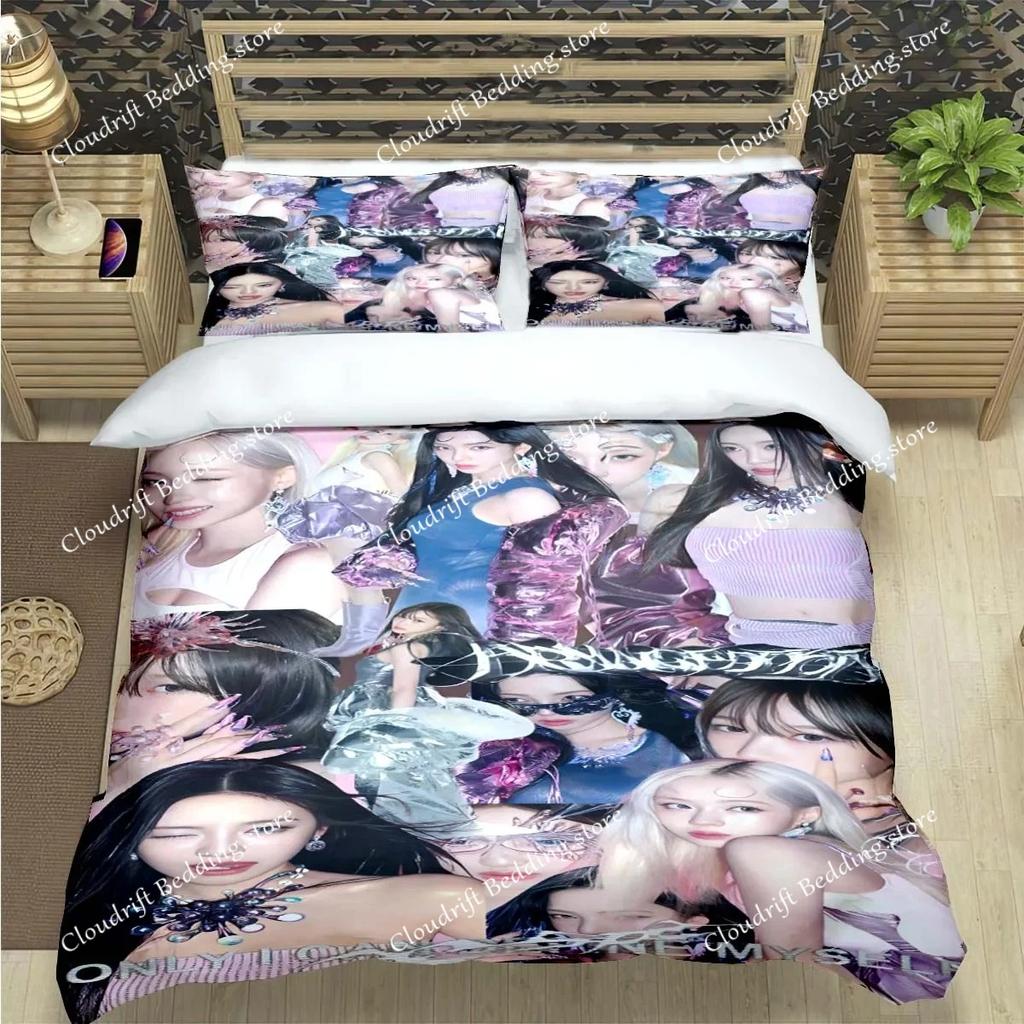 Fashion Korean Girl Group Poster Print Bedding Sets Bed Supplies Set Duvet Cover Bed Comforter Set Bedding Set Gift