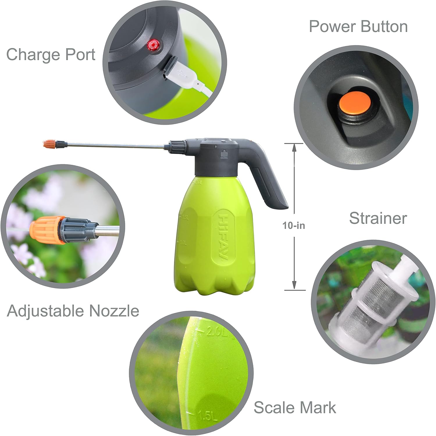 Rechargeable Battery Powered Sprayer Spray 60 Bottles On a Single Charge, Automatic United States