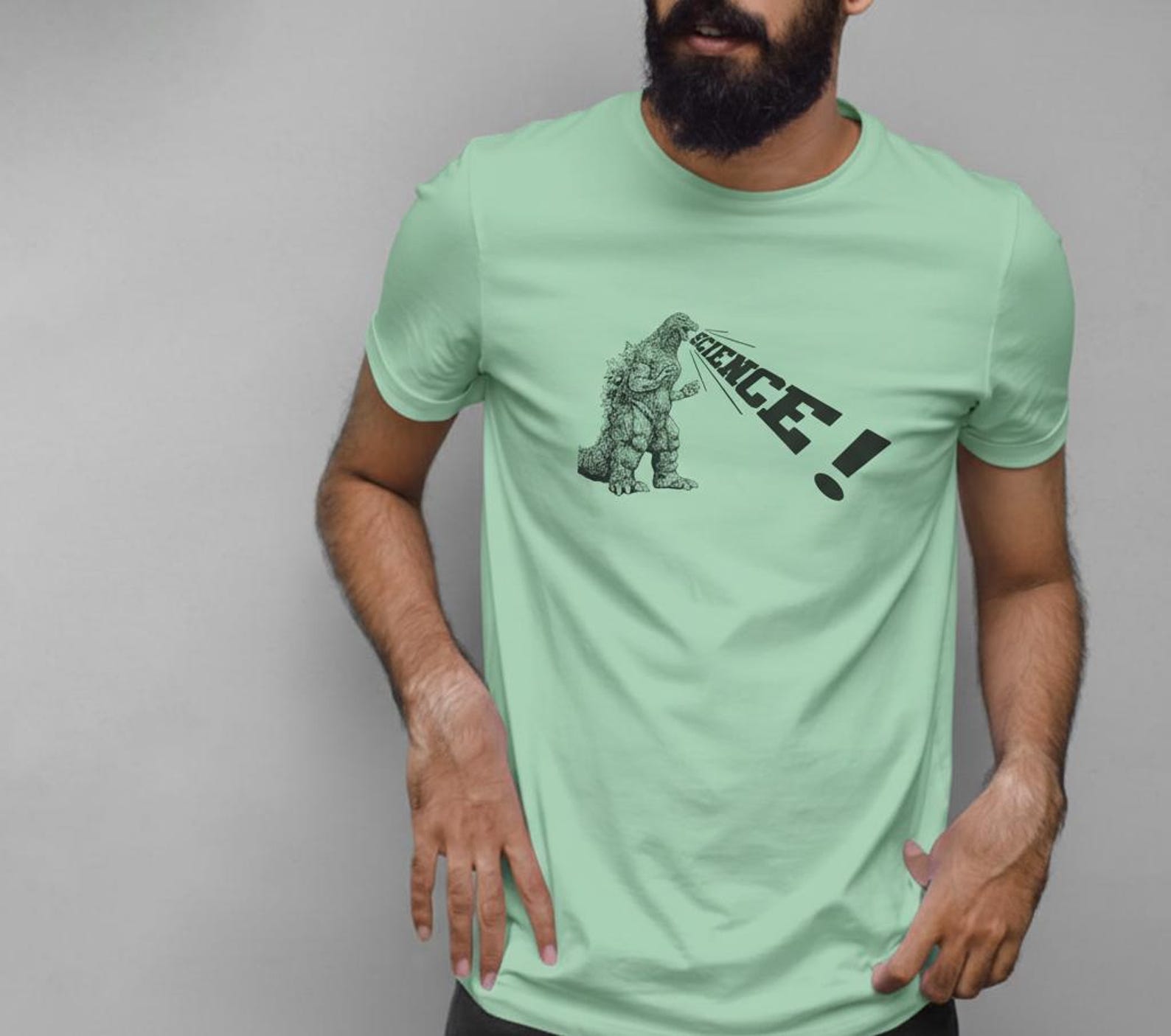 Godzilla Science Tee - Unisex Tshirt - Nerdy Godzilla Science Fan Shirt M