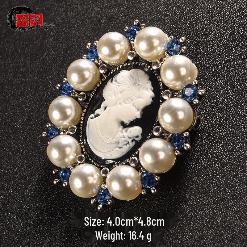 

Перламутровая брошь: Элегантная брошь-булавка для костюмов и свитеров-ципао, защита от оголения, изысканный нишевый аксессуар для девушек