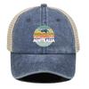 AUSTRALIA" Kangaroo Print Adjustable Baseball Hat, Dad Hat Inelastic Multicolor Solid Color Fashion Snapback Mesh Cap