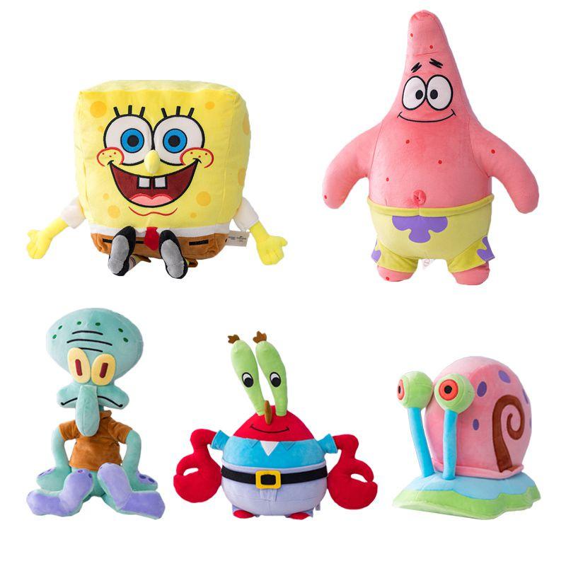 Star Patrick Spongebob Squidward Plush Toy Pendant Soft Stuffed Doll Cute Gift