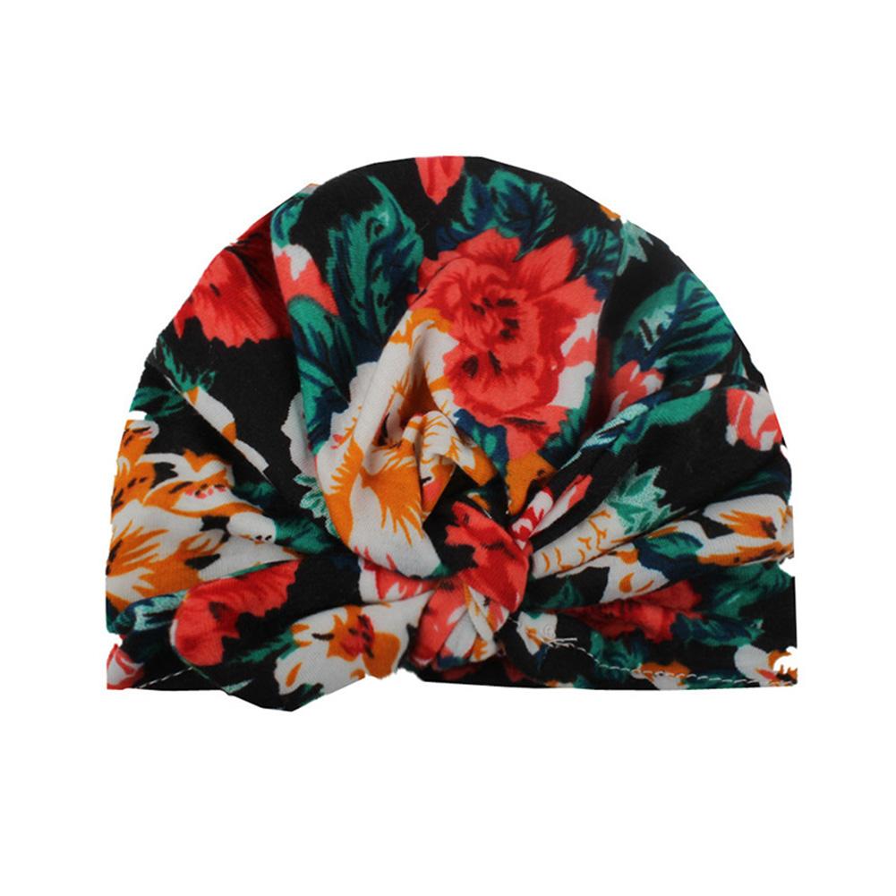 Newborn  Floral Print  Hat Cute Sweet Infant Girl Nursery Cap with Bowknot