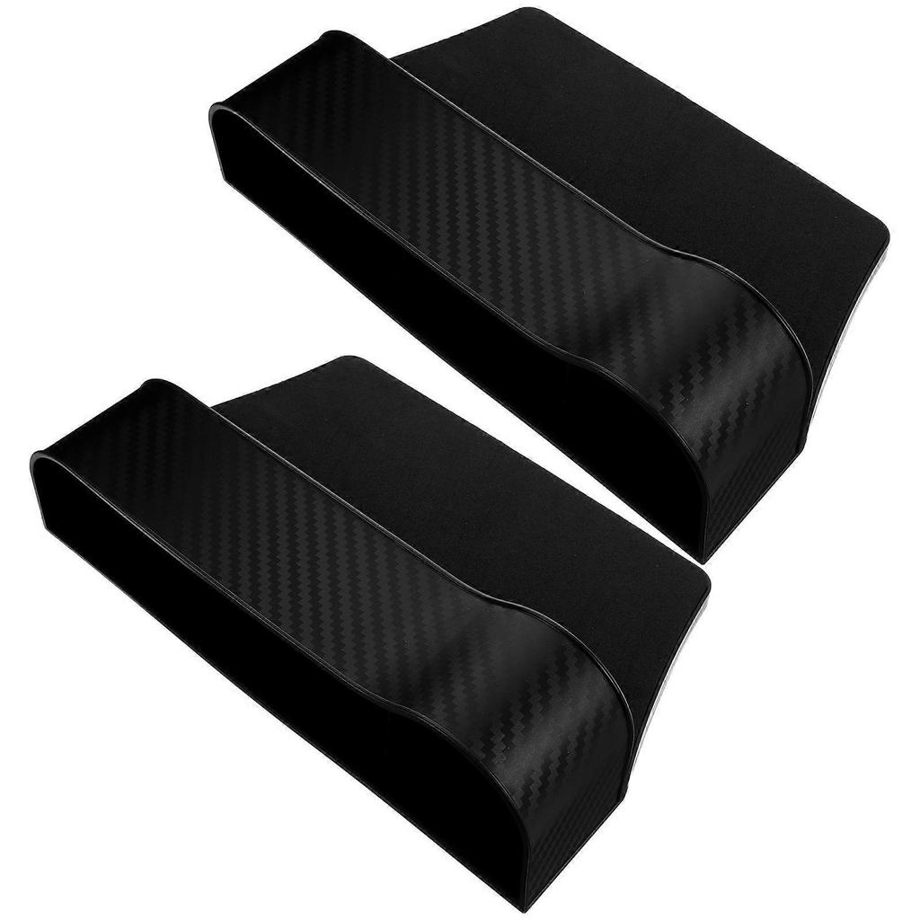 Car Seat Gap Organizer Storage Box Black 25.80X16.40X7.50CM Multifunctional Console Side 2Pcs